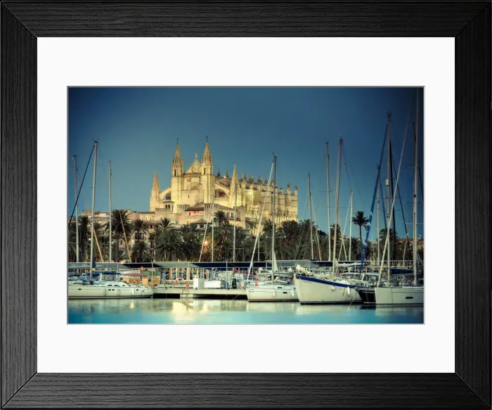 Framed Print : Spain, Balearic Islands, Mallorca, Palma de Mallorca, Cathedral Framed Print : Spain, Balearic Islands, Mallorca, Palma de Mallorca, Cathedral