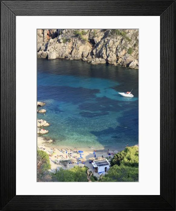 Framed Print : Spain, Balearic Islands, Ibiza, Portinatx Beach Framed Print : Spain, Balearic Islands, Ibiza, Portinatx Beach