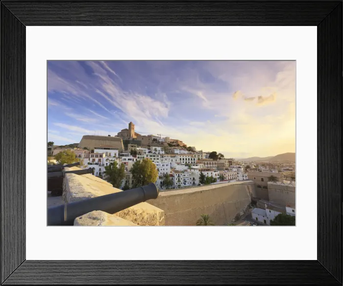 Framed Print : Spain, Balearic Islands, Ibiza, Old town (Dalt Vila) Framed Print : Spain, Balearic Islands, Ibiza, Old town (Dalt Vila)