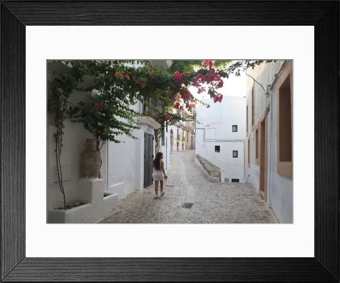 Framed Print : Spain, Balearic Islands, Ibiza, Old town (Dalt Vila) Framed Print : Spain, Balearic Islands, Ibiza, Old town (Dalt Vila)
