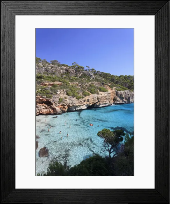 Framed Print : Spain, Balearic Islands, Mallorca, Calo d Es Moro Beach Framed Print : Spain, Balearic Islands, Mallorca, Calo d Es Moro Beach