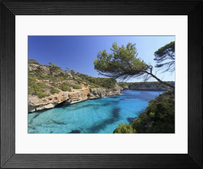 Framed Print : Spain, Balearic Islands, Mallorca, Calo d Es Moro Beach Framed Print : Spain, Balearic Islands, Mallorca, Calo d Es Moro Beach