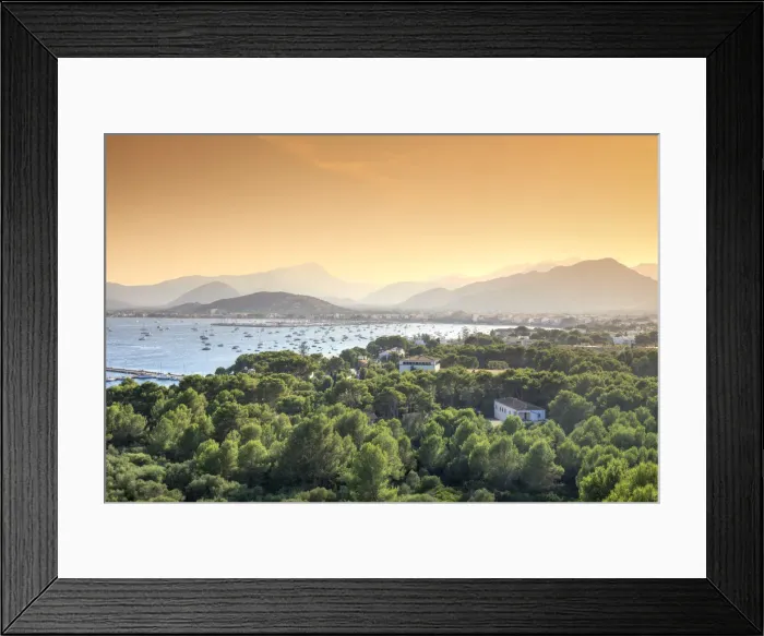Framed Print : Spain, Balearic Islands, Mallorca, Puerto Pollenca Bay Framed Print : Spain, Balearic Islands, Mallorca, Puerto Pollenca Bay