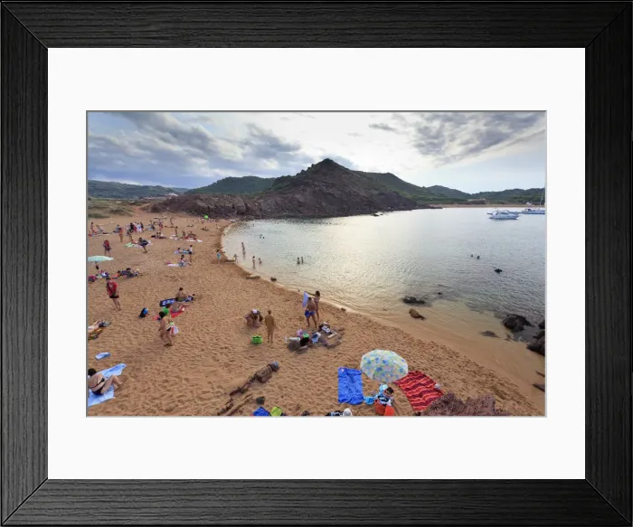 Framed Print : Spain, Balearic Islands, Menorca, Cala Pregonda Framed Print : Spain, Balearic Islands, Menorca, Cala Pregonda