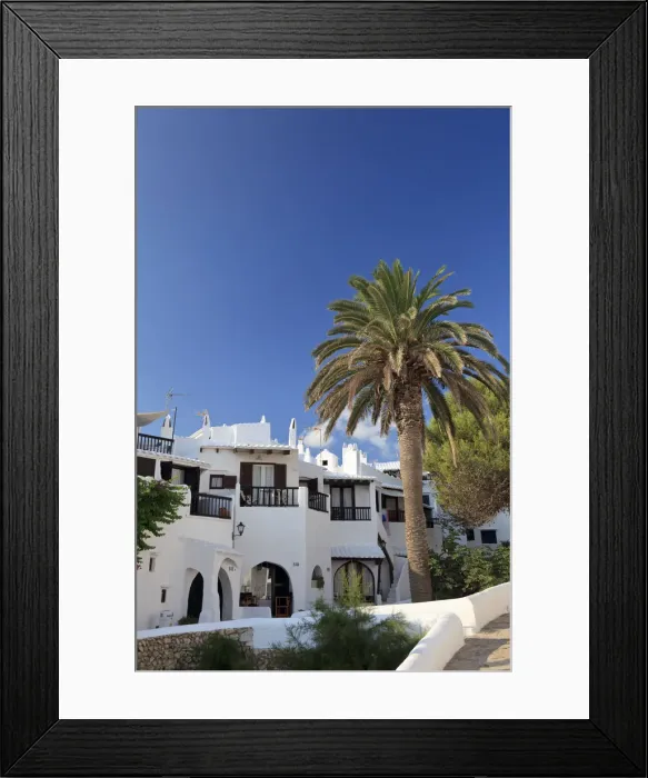 Framed Print : Spain, Balearic Islands, Menorca, Fishing Village of Binibequer Vell Framed Print : Spain, Balearic Islands, Menorca, Fishing Village of Binibequer Vell