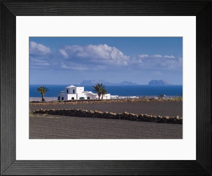 Framed Print : Spain, Canary Islands, Lanzarote, Tinejo, house built on volcanic soil Framed Print : Spain, Canary Islands, Lanzarote, Tinejo, house built on volcanic soil