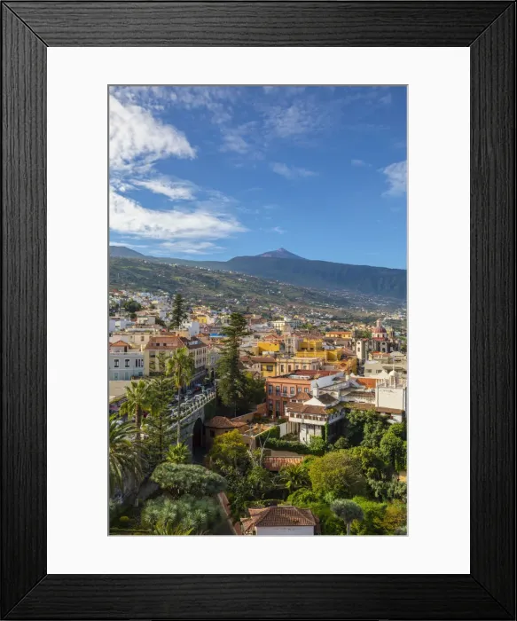 Framed Print : View over La Orotava towards Mount Teide, Tenerife, Canary Islands, Spain Framed Print : View over La Orotava towards Mount Teide, Tenerife, Canary Islands, Spain