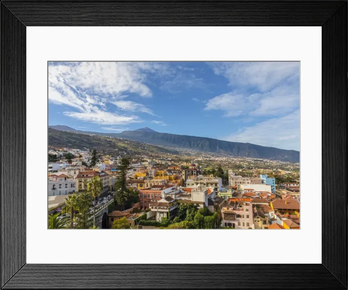 Framed Print : View over La Orotava towards Mount Teide, Tenerife, Canary Islands, Spain Framed Print : View over La Orotava towards Mount Teide, Tenerife, Canary Islands, Spain