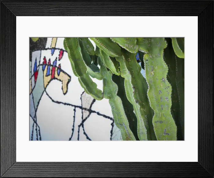 Framed Print : Spain, Canary Islands, Lanzarote, Tahiche, Fundacion Cesar Manrique, outdoor patio Framed Print : Spain, Canary Islands, Lanzarote, Tahiche, Fundacion Cesar Manrique, outdoor patio