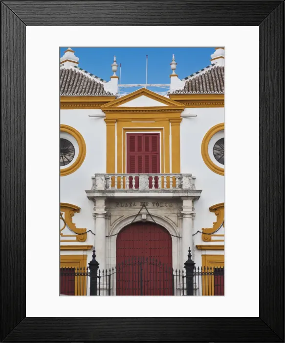 Framed Print : Spain, Andalucia Region, Seville Province, Seville, Plaza de Toros de la Real Maestranza Framed Print : Spain, Andalucia Region, Seville Province, Seville, Plaza de Toros de la Real Maestranza