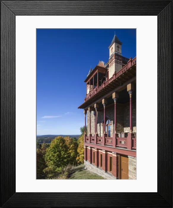 Framed Print : USA, New York, Hudson Valley, Hudson, Olana State Historic Site, Persian-style former