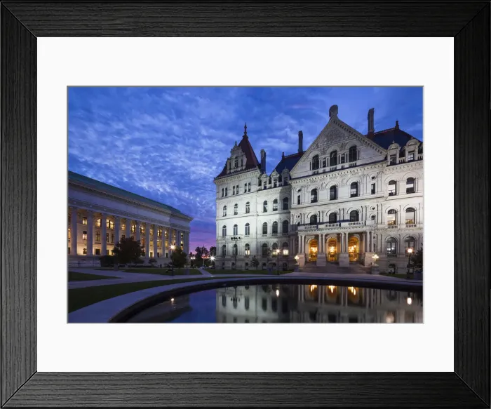 Framed Print : USA, New York, Hudson Valley, Albany, New York State Capitol Building, dawn Framed Print : USA, New York, Hudson Valley, Albany, New York State Capitol Building, dawn