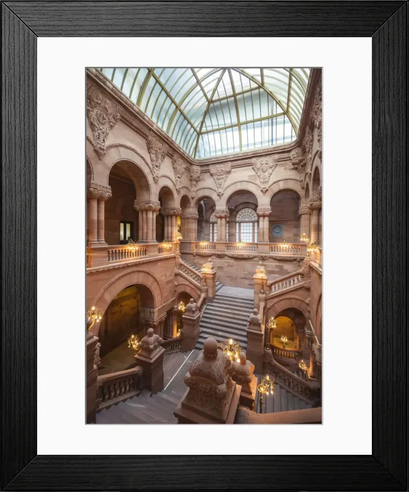 Framed Print : USA, New York, Hudson Valley, Albany, New York State Capitol Building, The Million