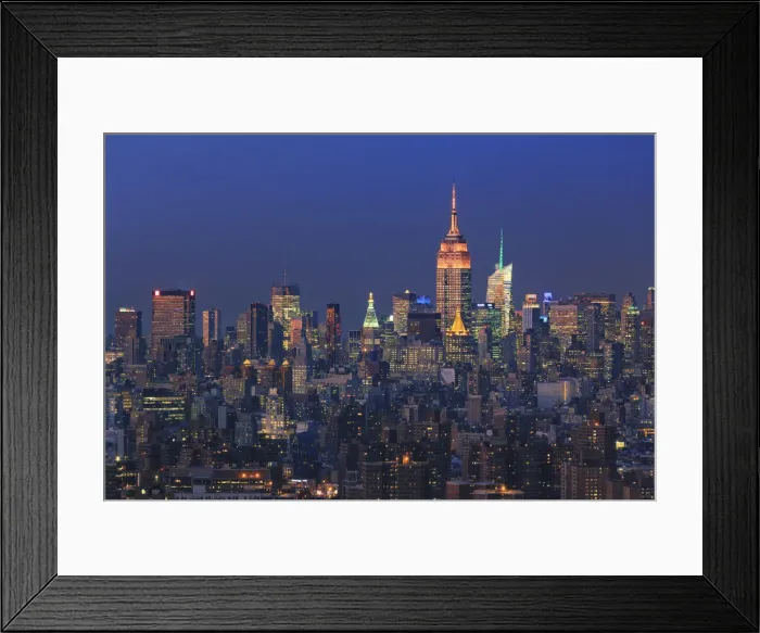 Framed Print : USA, New York City, Manhattan Skyline from Brooklyn Framed Print : USA, New York City, Manhattan Skyline from Brooklyn