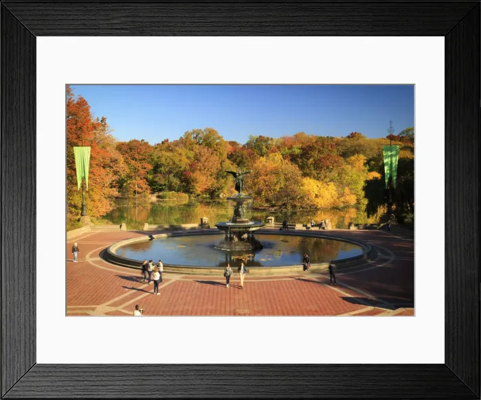 Framed Print : USA, New York City, Manhattan, Central Park, Bethesda Fountain