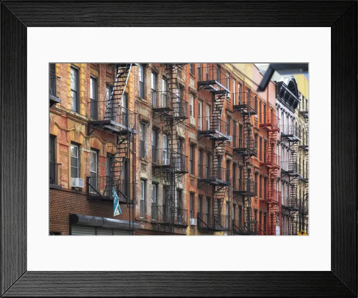 Framed Print : USA, New York City, Manhattan, Lower East Side Framed Print : USA, New York City, Manhattan, Lower East Side