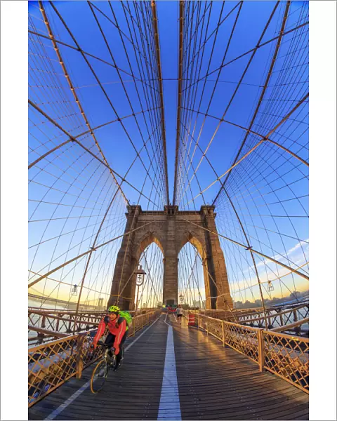 USA, New York City, Brooklyn Bridge