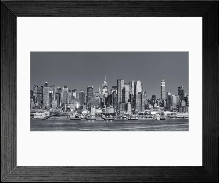 Framed Print : USA, New York, New York City, Manhattan Skyline from New Jersey Framed Print : USA, New York, New York City, Manhattan Skyline from New Jersey
