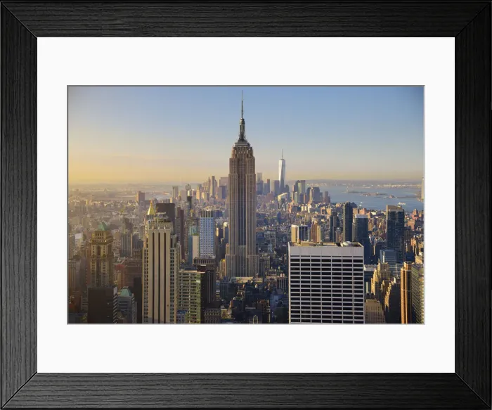 Framed Print : USA, New York, Manhattan, Top of the Rock Observatory, Midtown Manhattan and Empire Framed Print : USA, New York, Manhattan, Top of the Rock Observatory, Midtown Manhattan and Empire