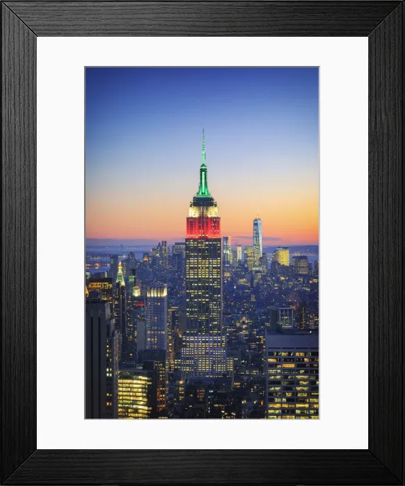 Framed Print : USA, New York, New York City, Empire State Building and Midtown Manhattan Skyline Framed Print : USA, New York, New York City, Empire State Building and Midtown Manhattan Skyline