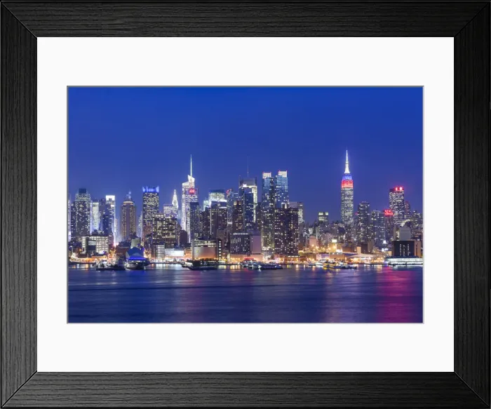 Framed Print : USA, New York, New York City, elevated view of midtown Manhattan fand Empire State Framed Print : USA, New York, New York City, elevated view of midtown Manhattan fand Empire State