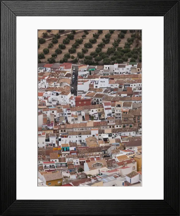 Framed Print : Spain, Andalucia Region, Jaen Province, Jaen, elevated city view from the Cerro de Framed Print : Spain, Andalucia Region, Jaen Province, Jaen, elevated city view from the Cerro de