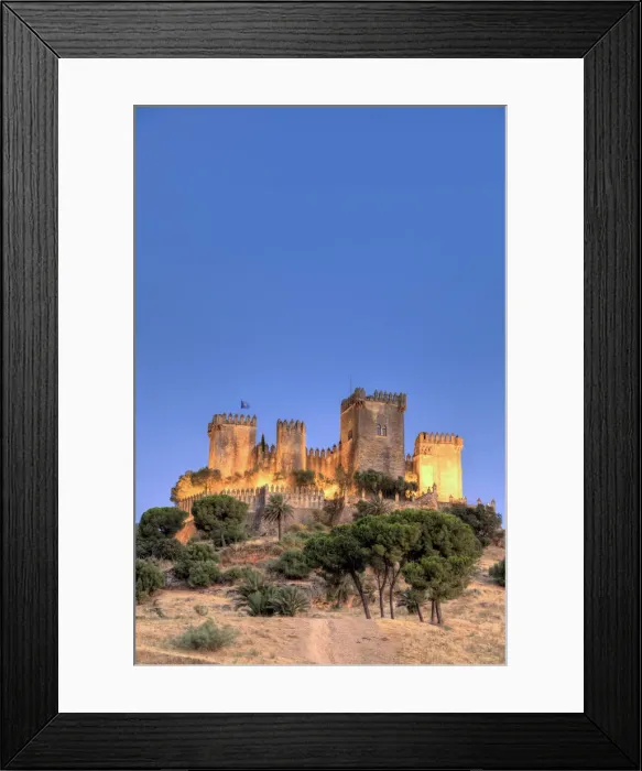 Framed Print : Spain, Andalucia, Cordoba, Almodovar del Rio Castle