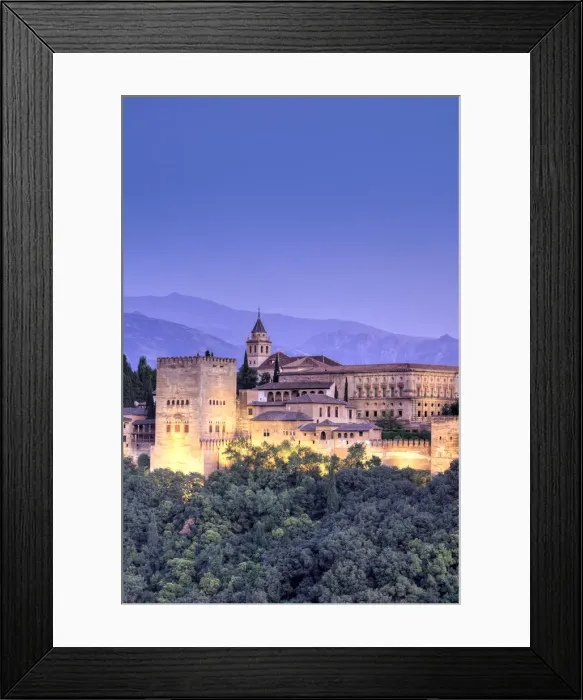 Framed Print : Spain, Andalucia, Granada, Alhambra Palace Complex (UNESCO Site) Framed Print : Spain, Andalucia, Granada, Alhambra Palace Complex (UNESCO Site)