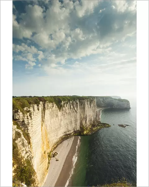 France, Normandy Region, Seine-Maritime Department, Etretat, Falaise De Aval cliffs