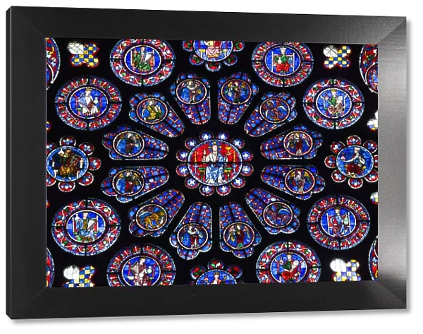 France, Centre Region, Eure et Loir Department, Chartres, Chartres Cathedral, stained
