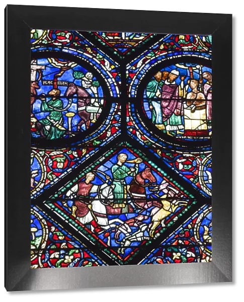 France, Centre Region, Eure et Loir Department, Chartres, Chartres Cathedral, stained