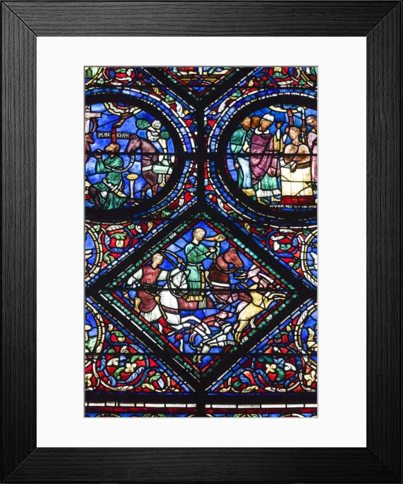 Framed Print : France, Centre Region, Eure et Loir Department, Chartres, Chartres Cathedral, stained Framed Print : France, Centre Region, Eure et Loir Department, Chartres, Chartres Cathedral, stained