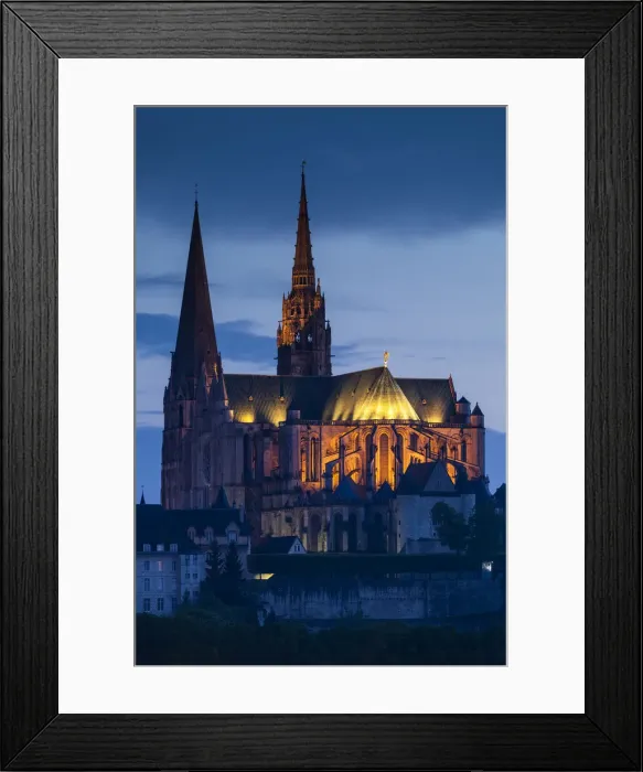 Framed Print : France, Centre Region, Eure et Loir Department, Chartres, Chartres Cathedral