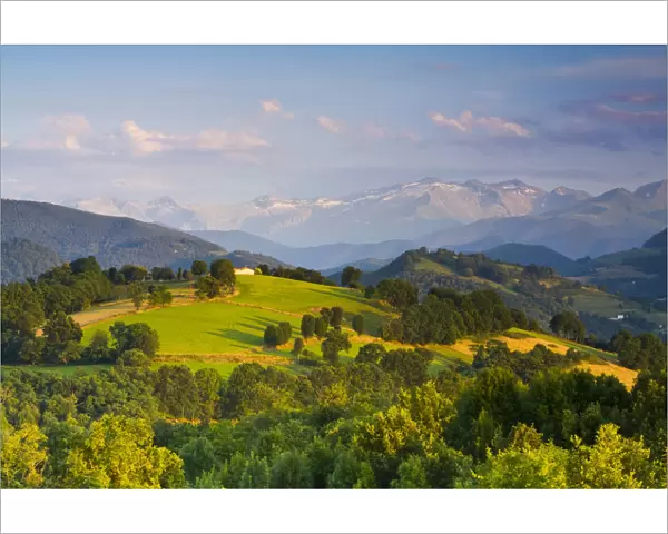 Landscape near St-Lizier, Ariege, Midi-Pyrenees, France