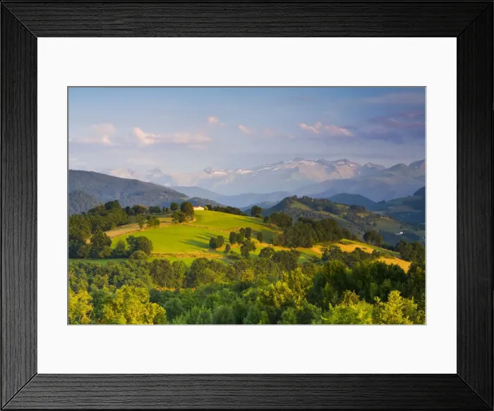 Framed Print : Landscape near St-Lizier, Ariege, Midi-Pyrenees, France Framed Print : Landscape near St-Lizier, Ariege, Midi-Pyrenees, France