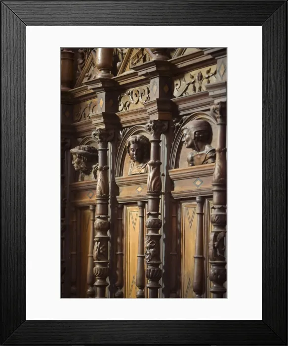 Framed Print : Central Choir carved exterior, St Bertrand De Comminges, Haute-Garonne, Midi-Pyrenees Framed Print : Central Choir carved exterior, St Bertrand De Comminges, Haute-Garonne, Midi-Pyrenees