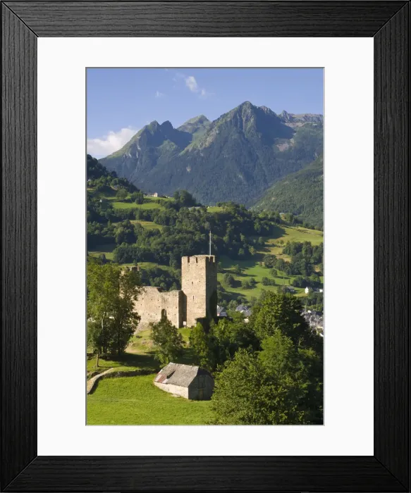 Framed Print : Castle Luz-St Sauveur, Luz-Saint-Sauveur, Midi-Pyrenees, France Framed Print : Castle Luz-St Sauveur, Luz-Saint-Sauveur, Midi-Pyrenees, France
