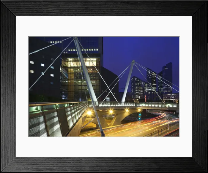 Framed Print : France, Paris, La Defense Area, modern office buildings, dawn Framed Print : France, Paris, La Defense Area, modern office buildings, dawn