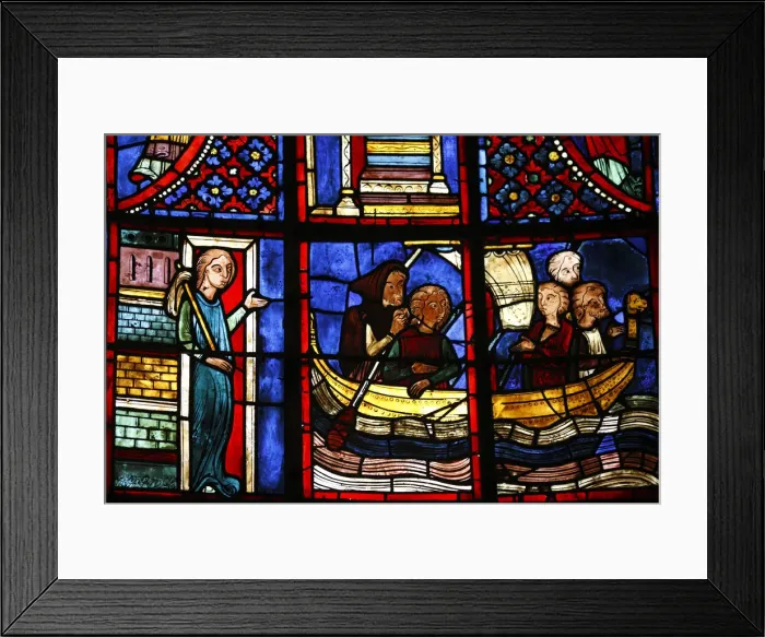 Framed Print : Stained Glass Window, Bourges Cathedral, UNESCO World Heritage Site, Bourges, Centre Framed Print : Stained Glass Window, Bourges Cathedral, UNESCO World Heritage Site, Bourges, Centre
