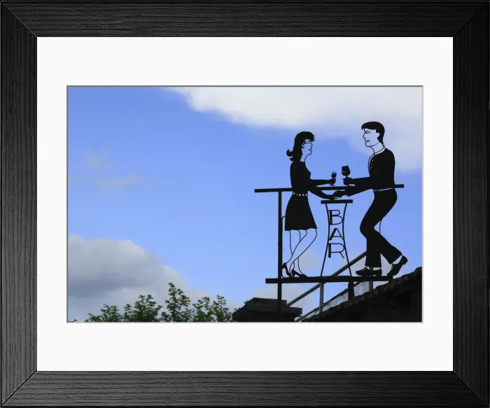 Framed Print : Bar sign, Souillac, Lot, Midi Pyrenees, France Framed Print : Bar sign, Souillac, Lot, Midi Pyrenees, France