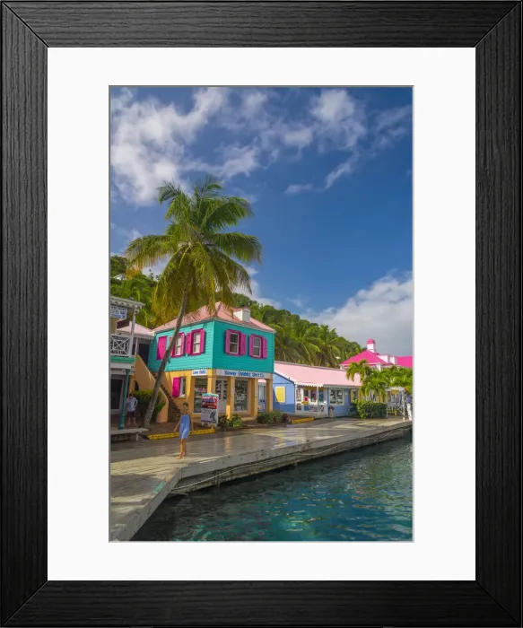 Framed Print : Caribbean, British Virgin Islands, Tortola, Sopers Hole Framed Print : Caribbean, British Virgin Islands, Tortola, Sopers Hole