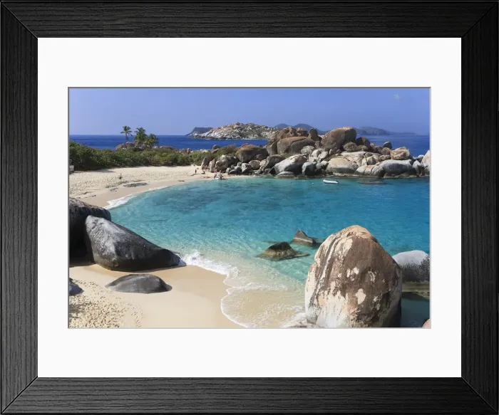 Framed Print : Caribbean, British Virgin Islands, Virgin Gorda, Spring Bay National Park  /  The Baths