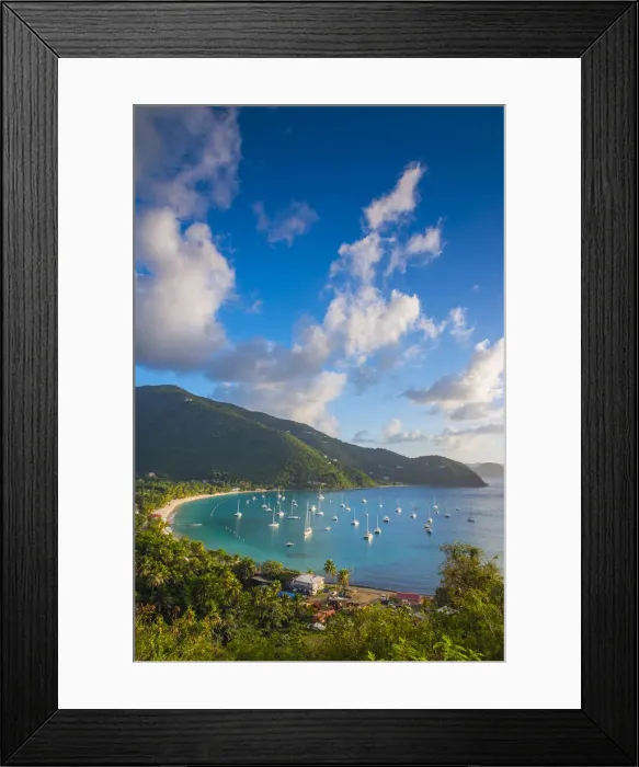 Framed Print : Caribbean, British Virgin Islands, Tortola, Cane Garden Bay Framed Print : Caribbean, British Virgin Islands, Tortola, Cane Garden Bay
