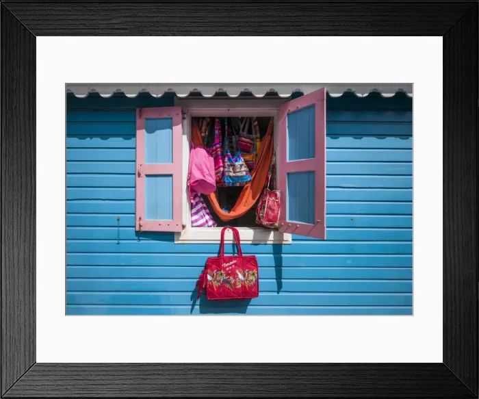 Framed Print : British Virgin Islands, Tortola, Road Town, Cruise Ship Dock, souvenir shop