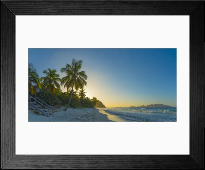 Framed Print : Caribbean, British Virgin Islands, Tortola, Long Bay, Long Bay Beach