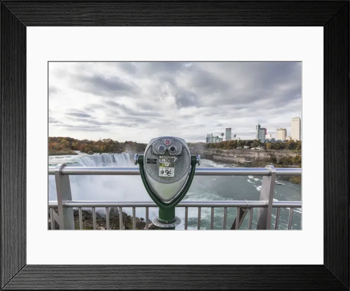 Framed Print : USA, New York, Niagara Falls, view from American Falls to Niagara Falls, Ontario, Canada Framed Print : USA, New York, Niagara Falls, view from American Falls to Niagara Falls, Ontario, Canada