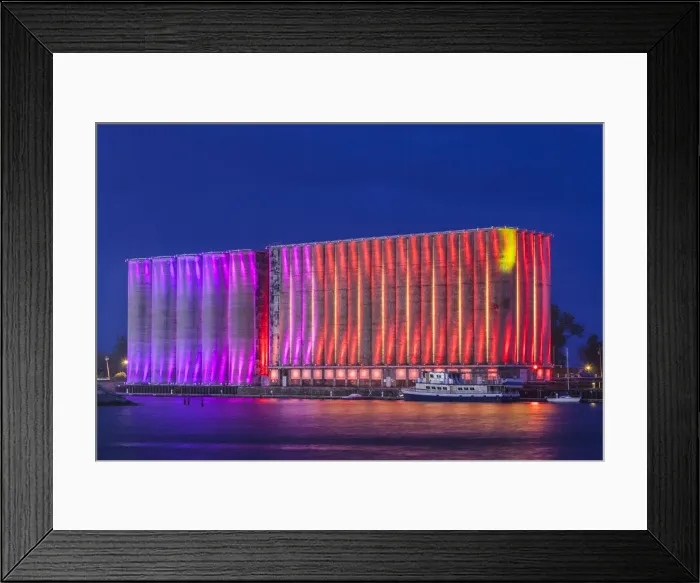 Framed Print : USA, New York, Western New York, Buffalo, Canalside Park, renovated former industrial Framed Print : USA, New York, Western New York, Buffalo, Canalside Park, renovated former industrial