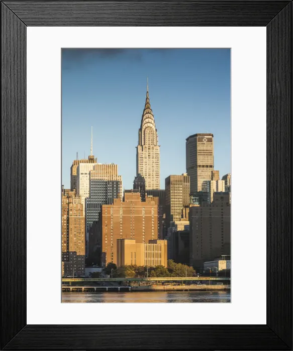 Framed Print : USA, New York, New York City, Long Island City, Mid town Manhattan skyline with Empire Framed Print : USA, New York, New York City, Long Island City, Mid town Manhattan skyline with Empire