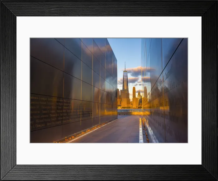 Framed Print : USA, New Jersey, Jersey City, Liberty State Park, Empty Sky memorial to new Jerseyans