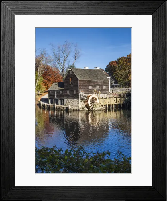 Framed Print : USA, New York, Hudson Valley, Sleepy Hollow, Philipsburg Manor, 18th century English-owned